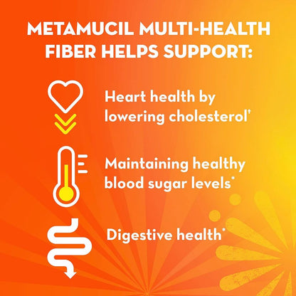 LowCostPh | Metamucil Daily Fiber Supplement, 160 Capsules, Digestive Health Support