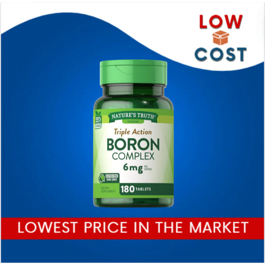 LowCost PH| Nature's Truth, Triple Action Boron Complex, 6 mg, 180 Tablets (3 mg per Tablet)