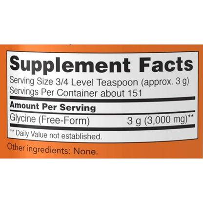 LowCost PH| NOW Foods, Glycine, Pure Powder, 1 lb (454 g) Neurotransmitter Support