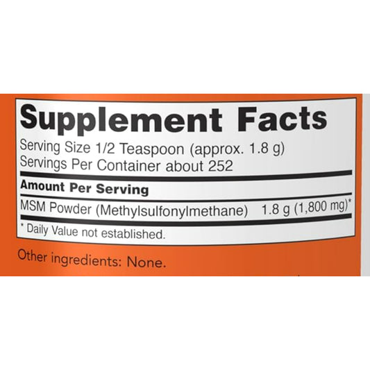LowCost PH| NOW Foods, MSM Powder, 1 lb (454 g) (Methylsulfonylmethane) Supports Healthy Cartilage