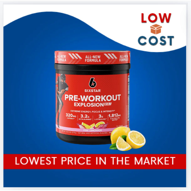 LowCost PH|Six Star Pre-Workout Powder for Men & Women, Pink Lemonade (30 Servings) - Preworkout Exp