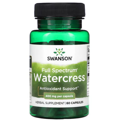 Swanson Ph | Swanson, Water Pills, 2-In-1 Formula, Watercress, 400mg, Supports Fluid Balance