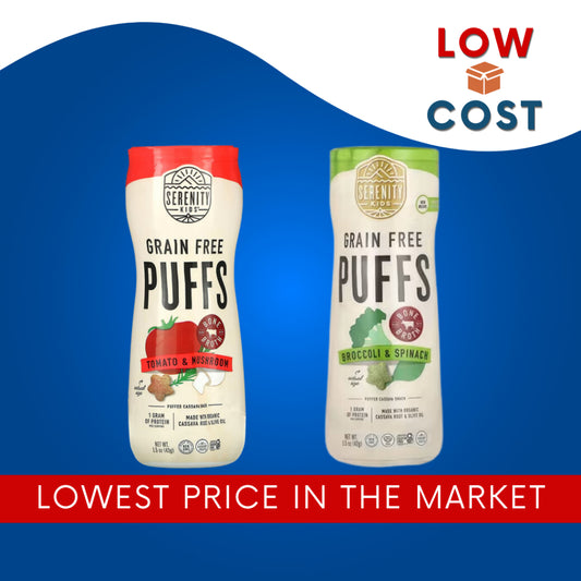 Low Cost Ph | Serenity Kids, Grain Free Puffs, Tomato & Mushroom, 1.5 oz (43 g)