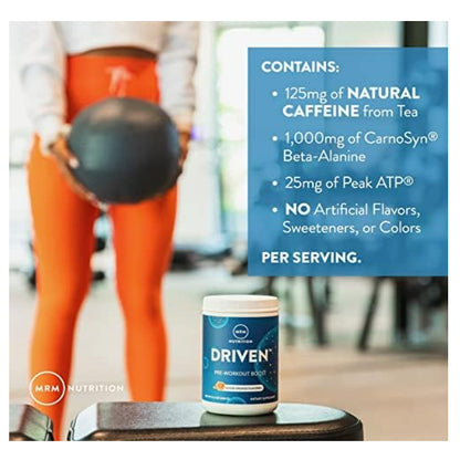 LowCost PH| MRM Nutrition, DRIVEN™, Pre-Workout Boost, Strawberry Kiwi, 12.3 oz (350 g)