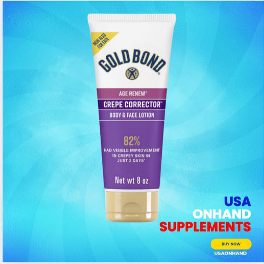 USAOnhand| Gold Bond Age Renew Crepe Corrector Body Lotion, Replenishing & Smoothing Formula, 8 oz.