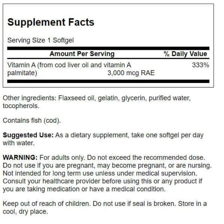 SwansonPh | Swanson, Vitamin A, 10,000 IU, Vitamins A and D, Bone Health, Eye and Vision Health