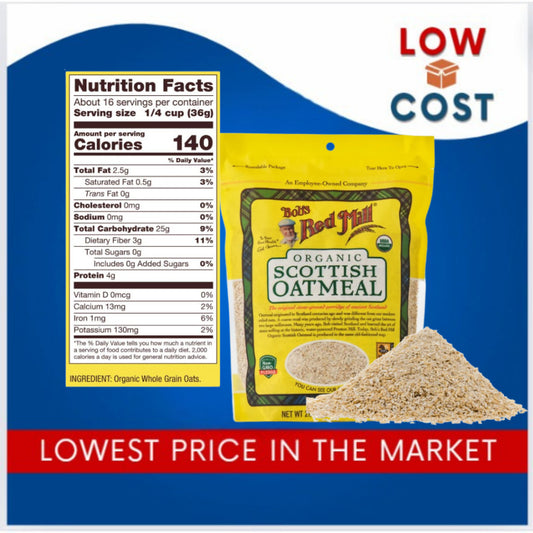 LowCostPh | Bob's Red Mill Organic Scottish Oatmeal 567g Inspiring Joy with Wholesome Foods