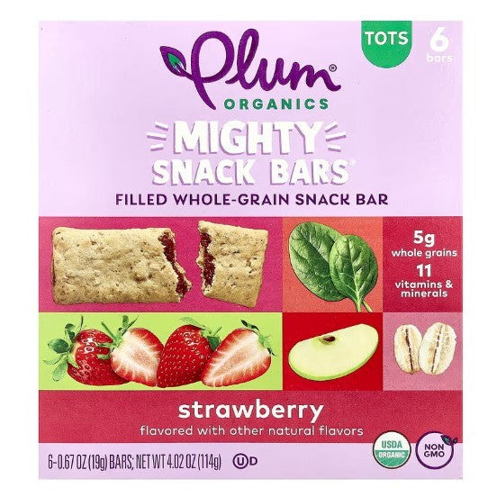 LittleSunshine | Plum Organics, Mighty Snack Bars, Tots, Strawberry, Pumpkin Banana, Blueberry