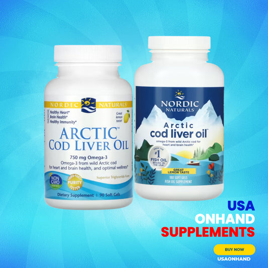 USA Onhand | Nordic Naturals, Arctic Cod Liver Oil, Lemon ( Heart & Brain Health )