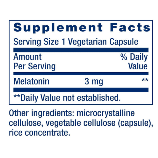 LowCost PH| Life Extension, Melatonin, 3 mg, 60 Vegetarian Capsules