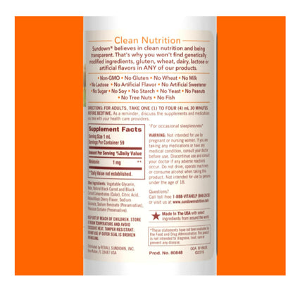 Lowcostph | Sundown Naturals, Liquid Melatonin, Cherry, Life Extension & Natrool