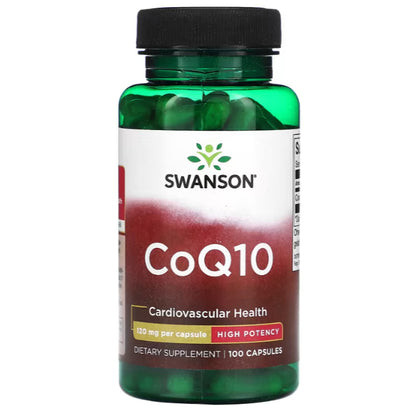 Swanson Ph | Swanson, CoQ10, 10mg, 30mg, 100mg, 120mg, 200mg, w/ Tocotrienols, Cardiovascular Health