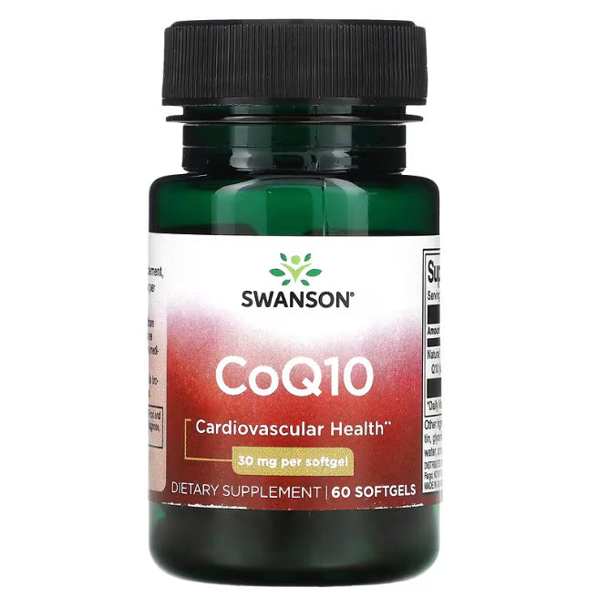 Swanson Ph | Swanson, CoQ10, 10mg, 30mg, 100mg, 120mg, 200mg, w/ Tocotrienols, Cardiovascular Health