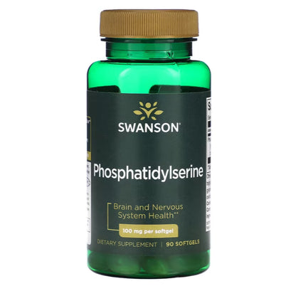 LowCostPH | Swanson, Phosphatidylserine, 100mg, 300mg, Softgels Brain and Nervous System Health