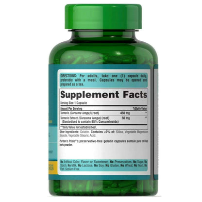 LowCost PH| Puritan's Pride Turmeric Curcumin 500 mg-180 Capsules