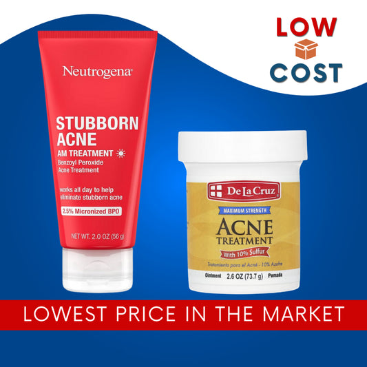 Low Cost PH | Neutrogena, Stubborn Acne AM PM Treatment, Benzoyl Peroxide De La Cruz Ance Treatment.