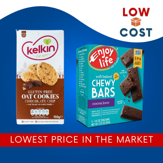 LowCostPH | Kelkin, Enjoy Life Chewy Bars, Cocoa Loco, 5 Bars, 1.15 oz, Oat Cookies Gluten Free