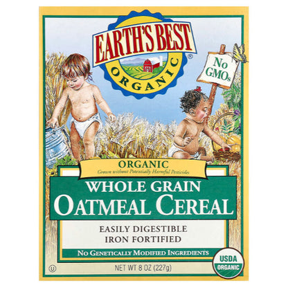 LittleSunshine | Earth's Best, Organic Whole Grain Multi-Grain Cereal, Whole Grain Oatmeal 227g