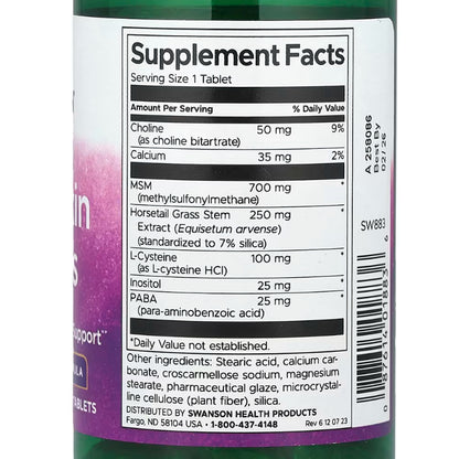 LowCostPH| Swanson, Hair, Skin & Nails, 60 Tablets
