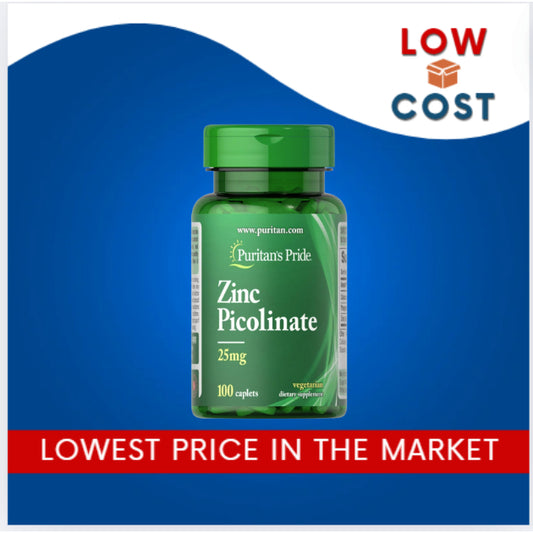 LowCost PH| Puritan's Pride Zinc Picolinate Zinc 25mg w/ Calcium & Phosphorus, Immune System, Energy