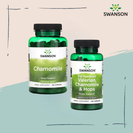 Swanson Ph | Swanson, Full Spectrum Valerian, Chamomile & Hops, 60 Capsules.Stress Support Herbal