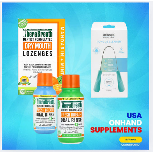USAOnhand| Ready To Ship TheraBreath, Fresh Breath Oral Rinse, Invigorating Icy Mint, 3 fl oz