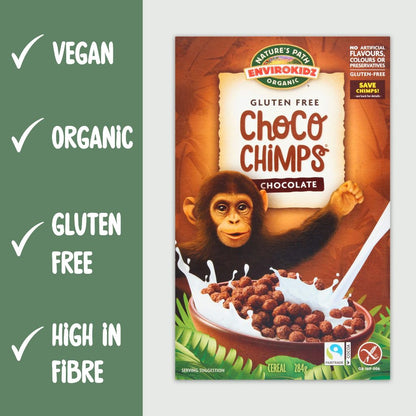 LowCostPh | Nature's Path Organic Gluten Free Cereal, EnviroKidz Chocolate Cereal, Choco Chimps 284g