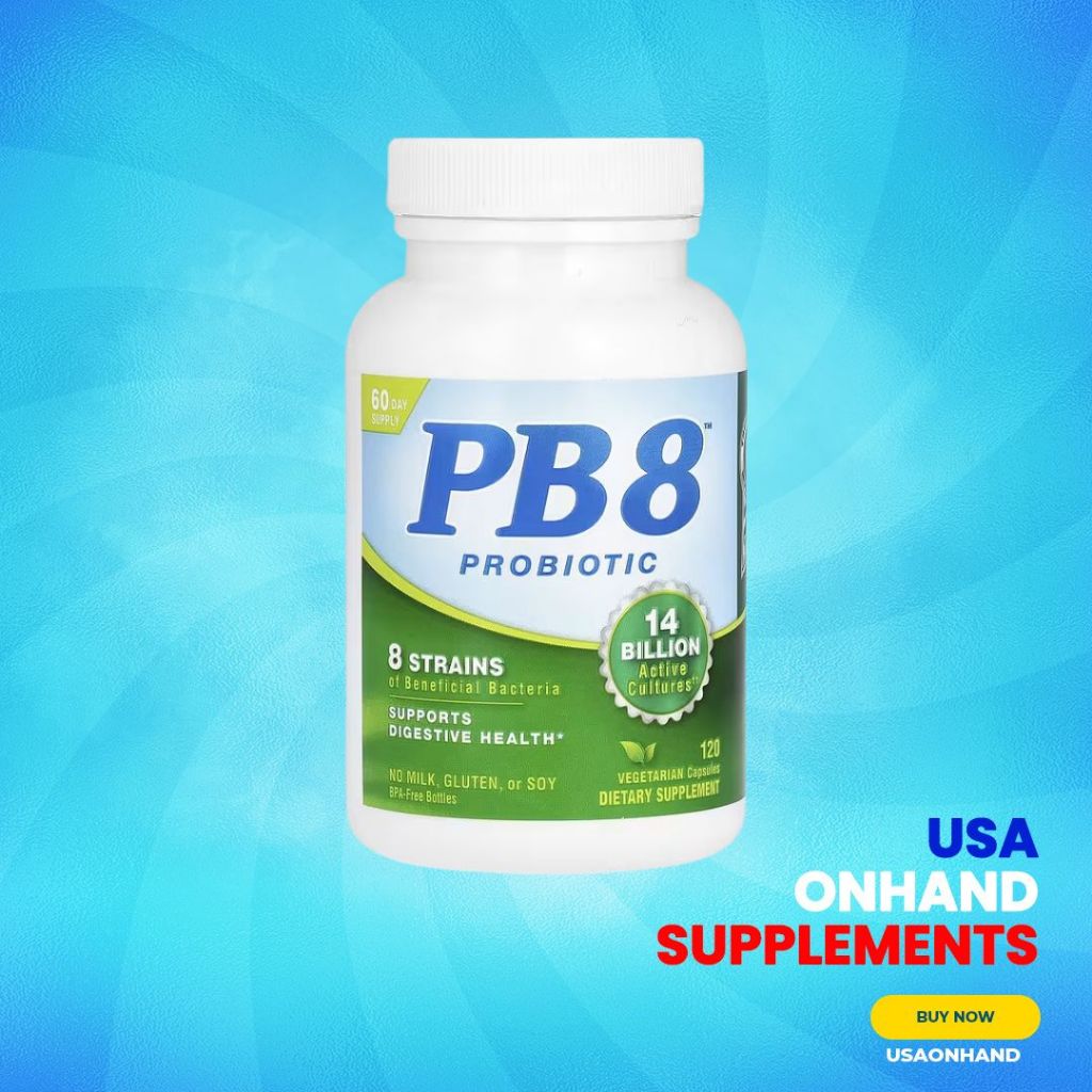 USA Onhand | Nutrition Now PB 8 Probiotic, 120 Capsules, 60Capsules Supports Digestive Health