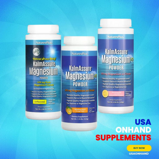 USA Onhand | Nature's Plus, Kalmassure Magnesium Powder ( Natural Stress Relief )