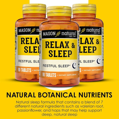 USA Onhand | Mason Natural Melatonin & Relax & Sleep ( Sleep Support )