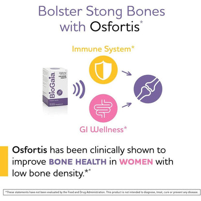 LowCostPh | BioGaia, Osfortis with Vitamin D, 60 Probiotic Capsules, For Bone & immune Health