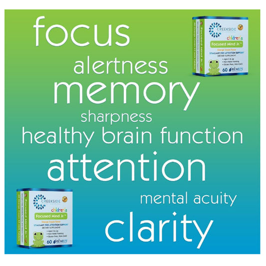 Focused Mind Jr. Focus & Memory Support for Children, Pediatrician Formulated, Stimulant Free Attent