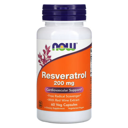 LowCostPh | NOW Foods, Resveratrol, Extra Strength Resveratrol, 350 mg, 60 Veg Capsules