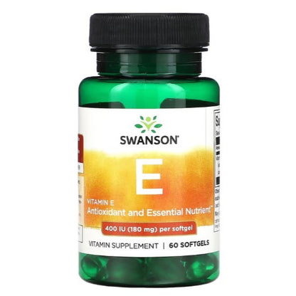 Swanson Ph | Swanson Vitamin E w/ Selenium 400 IU 90Softgels Provides Antioxidant Cardiovascular