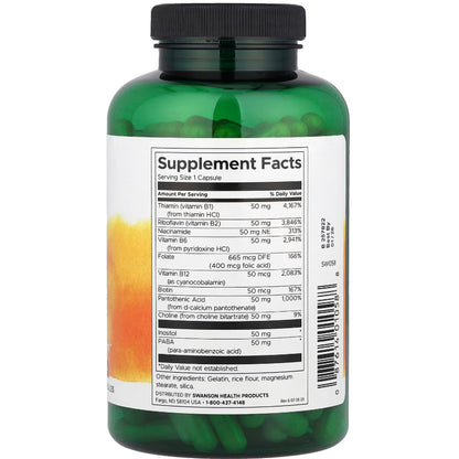 USA Onhand | Swanson, Balance B-50 Complex, 250 Capsules ( Energy and Metabolism )