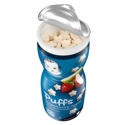 Low Cost PH | Gerber, Organic Puffs for 8+ Months, healthy finger food snacks, natural for babies