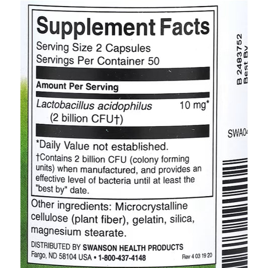 LowCost PH| Swanson, Probiotic, 1 Billion CFU, 120 Capsules