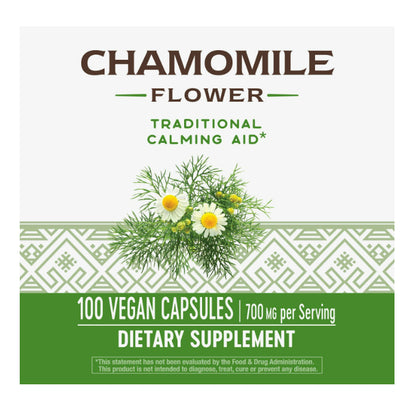 LowCost PH| Nature's Way, Chamomile Flower, 700 mg, 100 Vegan Capsules (350 mg per Capsule)