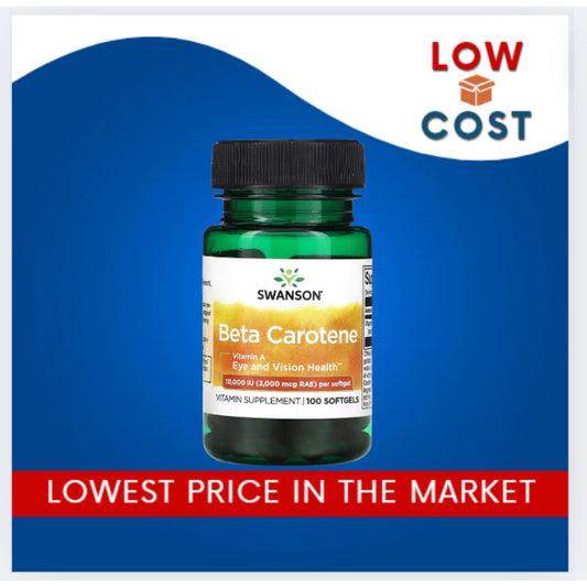 LowCost PH| Swanson, Beta Carotene, 10,000 IU (3,000 mcg RAE), 100 Softgels