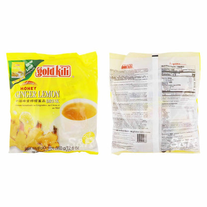 LowCostPh | Gold Kili Instant Honey Ginger Lemon Drink 20 sachet sticks, Soothing and Calming