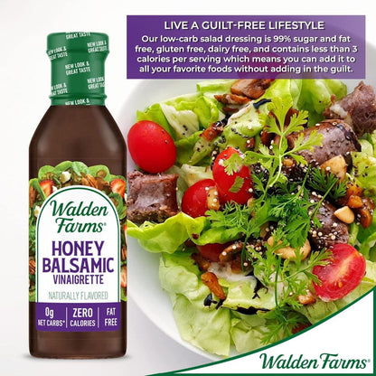 LowCostPh | Walden Farms, Honey Balsamic Vinaigrette, 12 fl oz (355 ml)