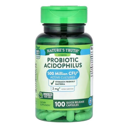 Nature'sTrusthPH | Nature's Truth, Probiotic Acidophilus, Daily Probiotic + Multi-Enzymes, Immunity