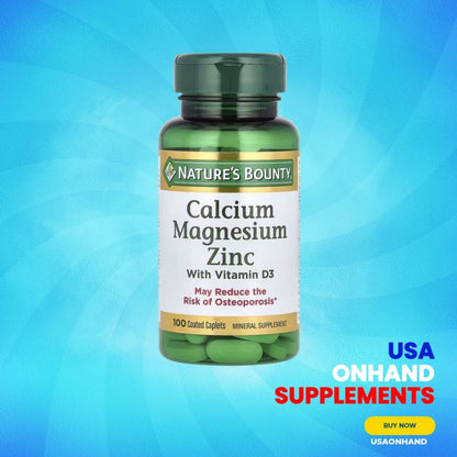 USA Onhand | Nature's Bounty, Calcium Magnesium Zinc ( Bone, Joint & Cartilage )