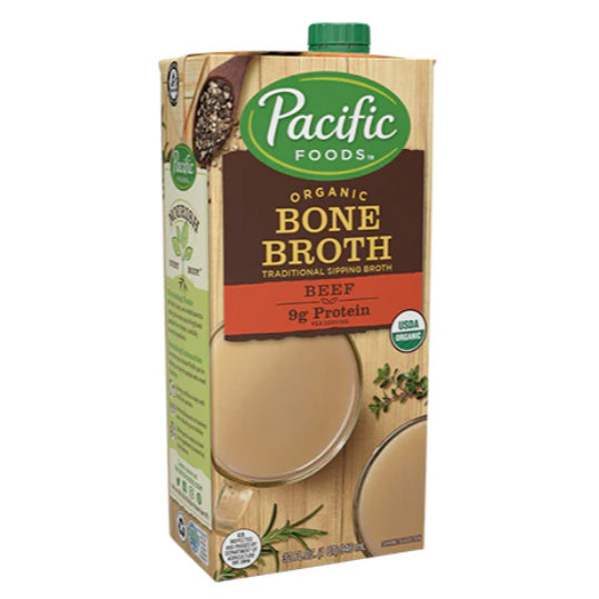 Grocer Farmer | Pacific Organic Beef, Free Range Chicken, Bone Broth Unsalted, Stock Unsalted 946ml