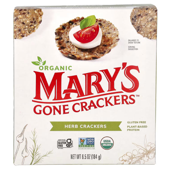 Grocer Farmer | Finn Crisp Sourdough Rye Thins, Mary's Gone Crackers, Caraway, Original, Herb,Pepper