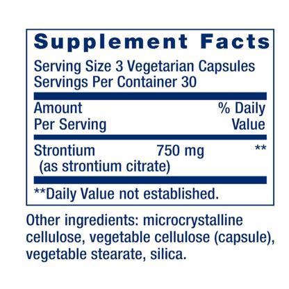 LowCostPH| Life Extension, Strontium Caps, 750 mg, 90 Vegetarian Capsules (250 mg per Capsule)