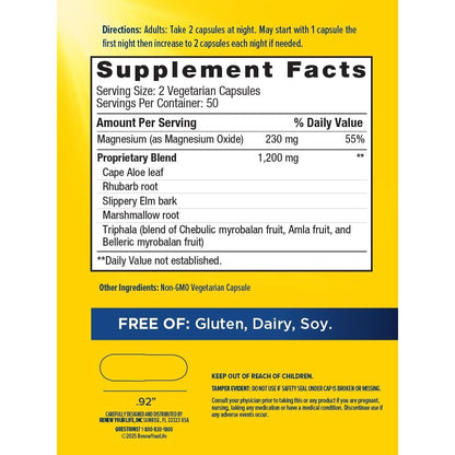 LowCost PH| CleanseMore Overnight Formula Herbs & Magnesium | Gluten Free Non-GMO