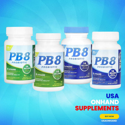 USA Onhand | Nutrition Now PB 8 Probiotic, 120 Capsules, 60Capsules Supports Digestive Health