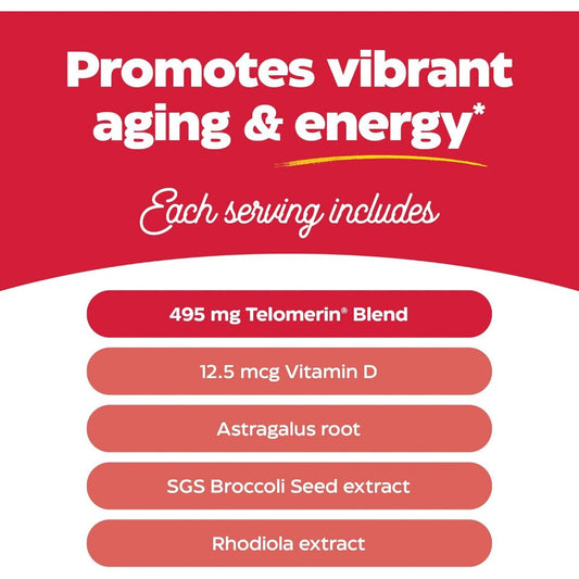 LowCostPh | Enzymedica, Telomere Plus, 30 Capsules, Promotes Vibrant Aging & Energy