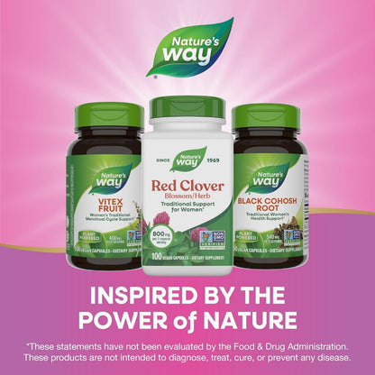 Nature's Way, Red Clover Blossom/Herb ( Cardiovascular Health, Bone Health & Cholesterol Balance )
